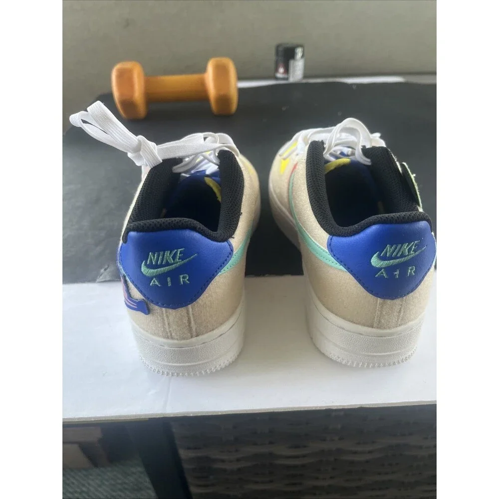 Nike Air Force 1 Youth Size 5.5Y Detachable Patches FN7818-100 Sneakers (339)